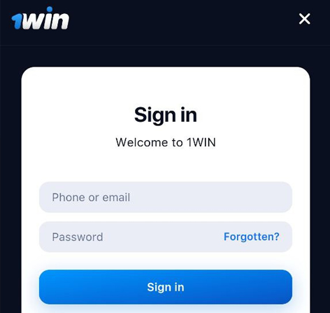 1win app login